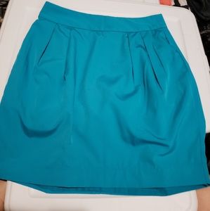 Banana Republic aqua polyester skirt